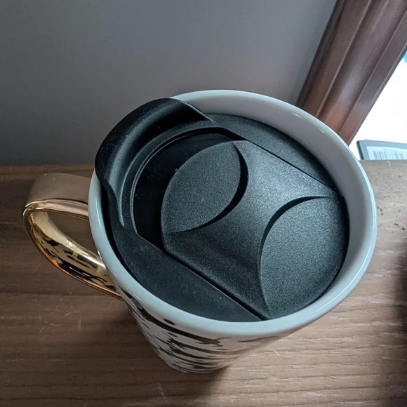 NWOT! Lady Jayne Dachshund 13oz Procelian Travel Mug - Picture 2 of 6